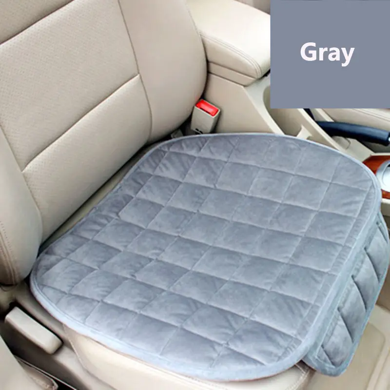 Plush Plaid Thicken Warm Car Seat Cushion Pad Car Seat - Temu Canada